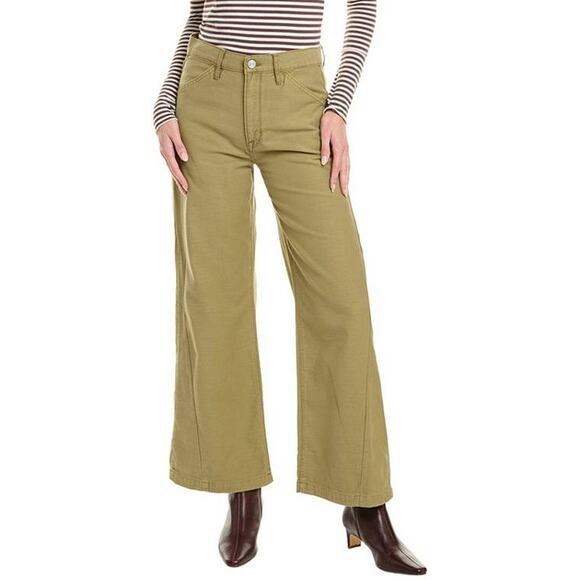 FRAME Le Baggy Palazzo Jean in Washed Summer Sage 31 - Picture 1 of 2